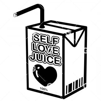 Self Love Juice Box Awareness SVG
