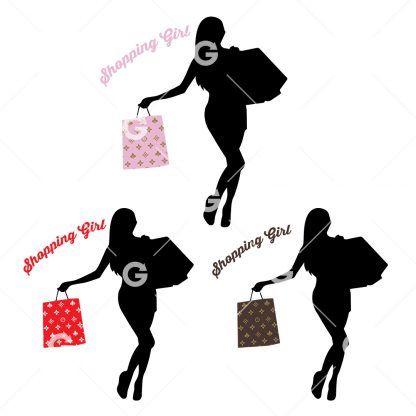 Fashion Shopping Girl SVG Bundle