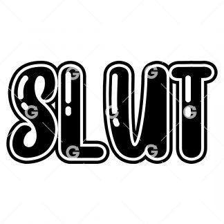 Slut Swear Decal SVG