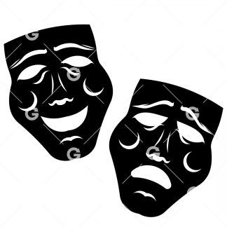 Performance Theatre Masks SVG