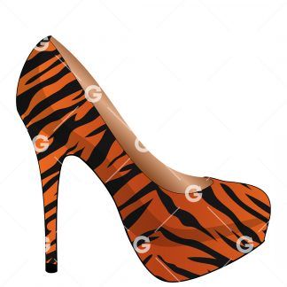 Tiger High Heel Shoe SVG