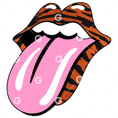 Tiger Smile Mouth Lips SVG