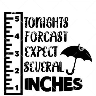 Tonights Forcast Expect Several Inches SVG