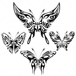 Tribal Butterfly SVG Bundle