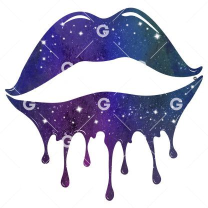 Universe Dripping Lips SVG