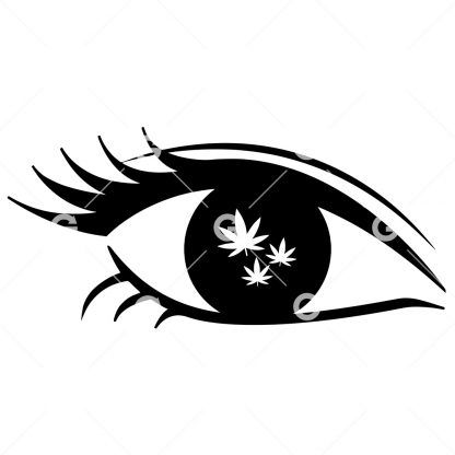 Stoner Vision Pot Leaf Eye SVG