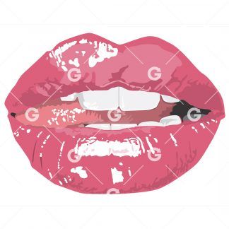 Wet Mouth Kiss Lips SVG