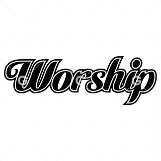 Worship Religion Decal SVG