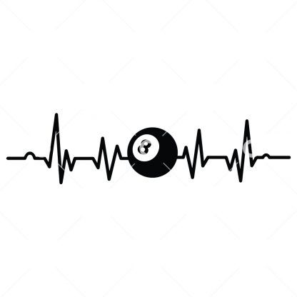 Magic 8 Ball Heartbeat SVG