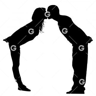 Love Couple Kissing SVG