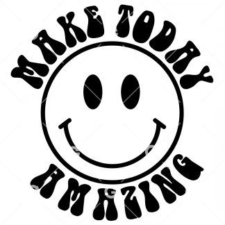 Make Today Amazing Happy Face Awareness SVG