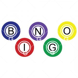 Bingo Balls Game Set SVG