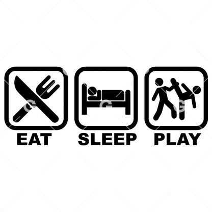 Eat Sleep Karate SVG