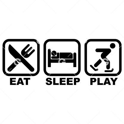 Eat Sleep Skating SVG
