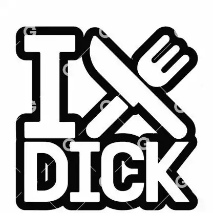 I Eat Dick Knife & Fork SVG