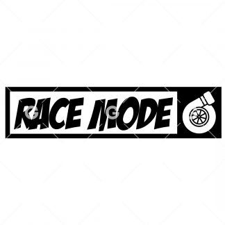 Car Race Mode Decal SVG