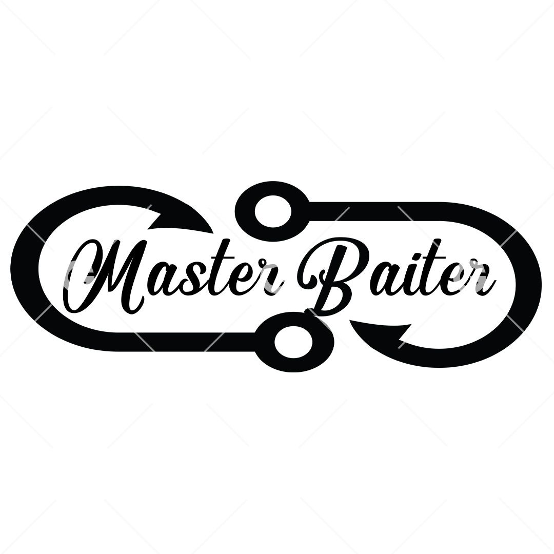 Funny Master Baiter Decal SVG